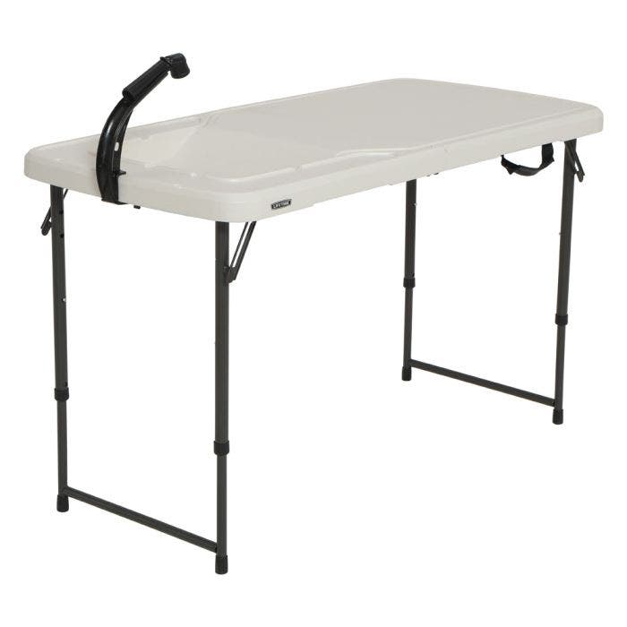 Lifetime 4 Foot Portable Outdoor Table, Portable Outdoor Table With Sink