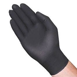 VGuard Disposable Nitrile Gloves, Black, 3.5mil, Size Extra Large, Box of  100 Gloves
