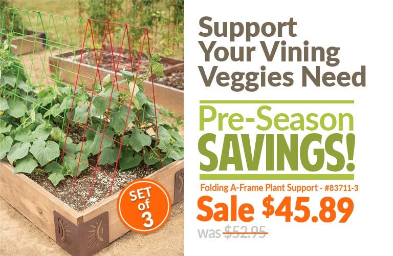 Pre-Season Savings on Folding A-Frame Plant Supports - Shop Now