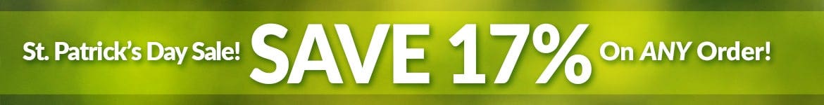 Save 17% on any order with promo code LUCKY25G