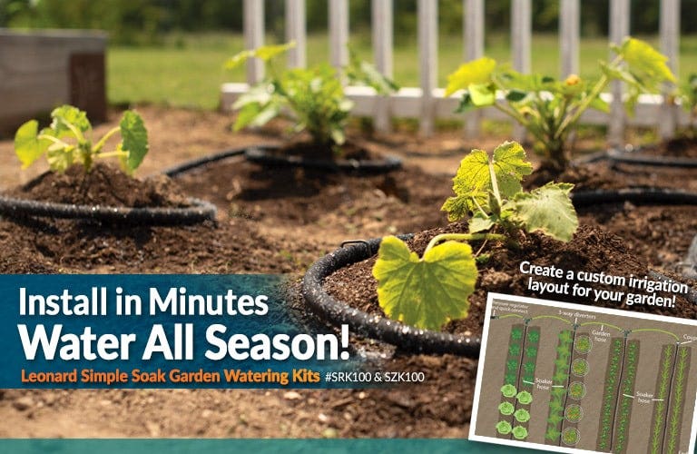 Leonard Simple Soak Watering Kits Install in Minutes, Water All Season - Shop Now