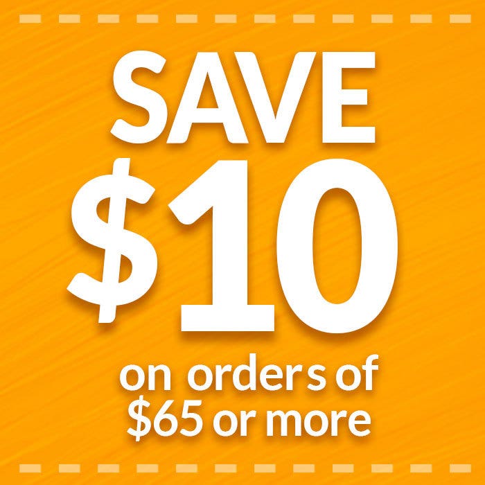 Coupon Image - Save $10 Off $65 Orders
