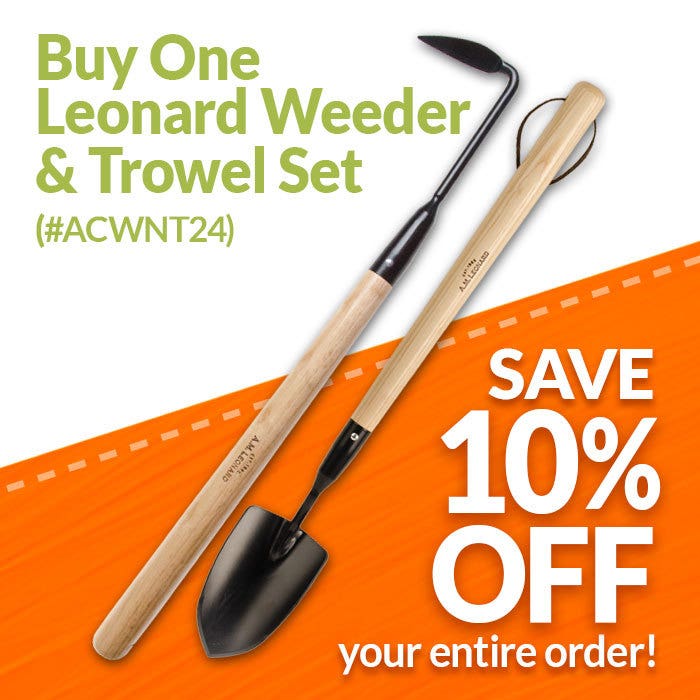 Coupon Image - Buy One #ACWNT24 Leonard Weeder & Trowel Set, Save 10% on Entire Order
