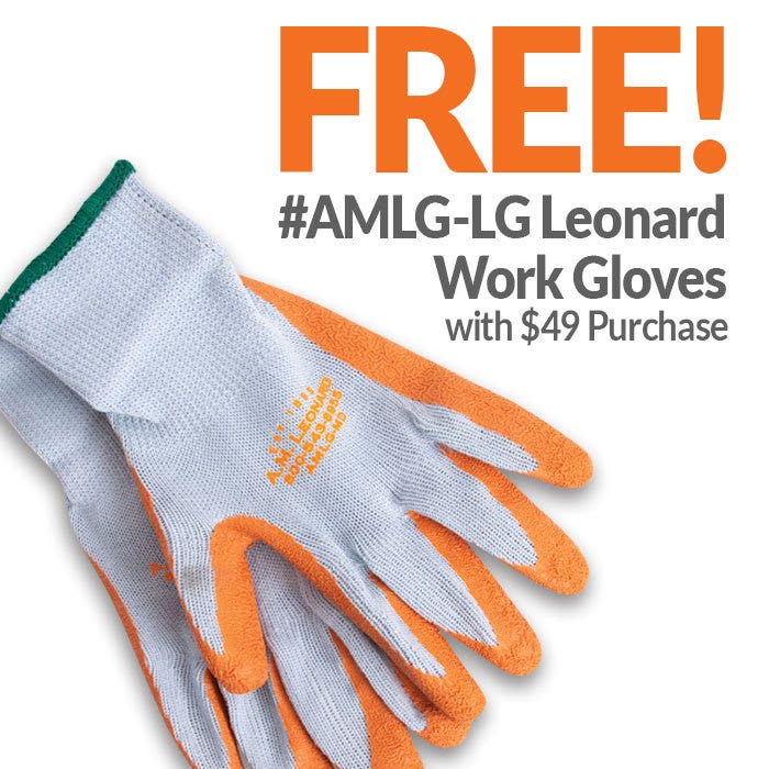 Coupon Image - Free #AMLG-LG Leonard Work Gloves with $49 Purchase